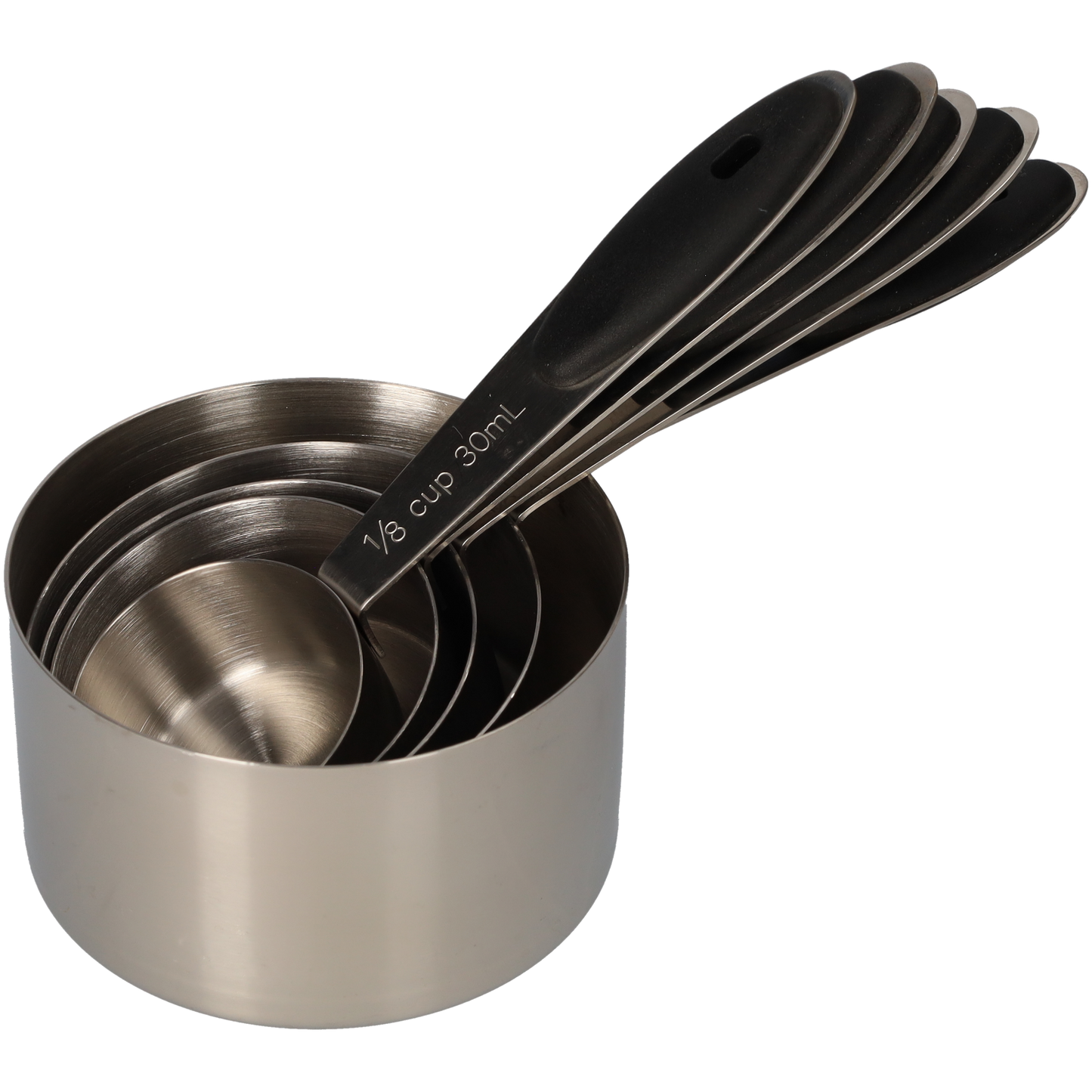 Luxe Set van 10-delig Maatlepels - Maatbekers - Maatlepel - Zilver