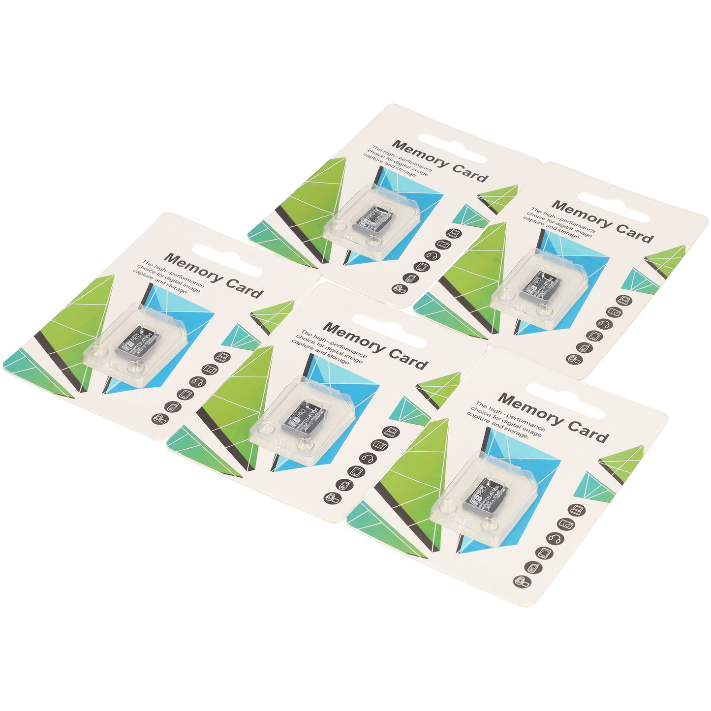 Micro SD kaartjes 128 GB - 5 stuks - Geheugenkaart - Memory card - Simkaart - 128 GB