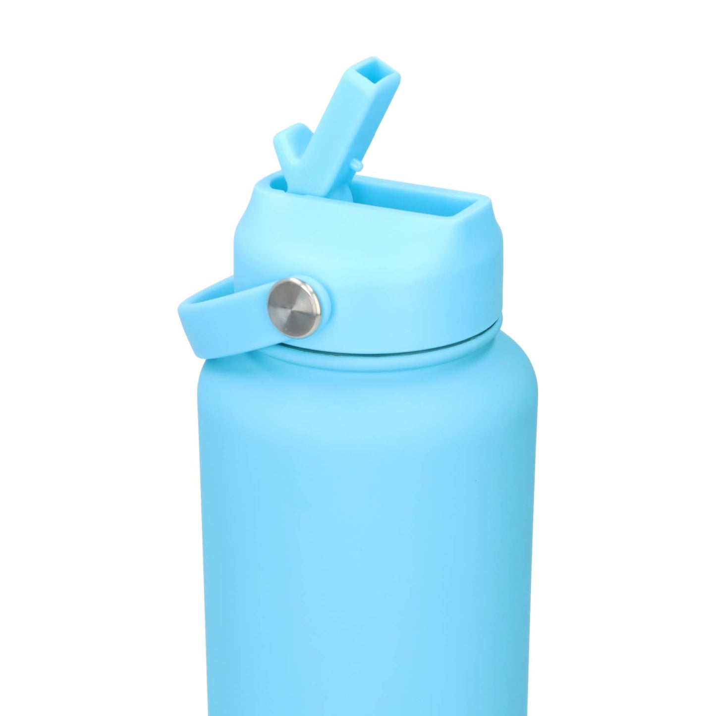 Thermos waterfles 1 liter - Isolerende Waterfles met Draaibare Drinktuit - Sky Blue