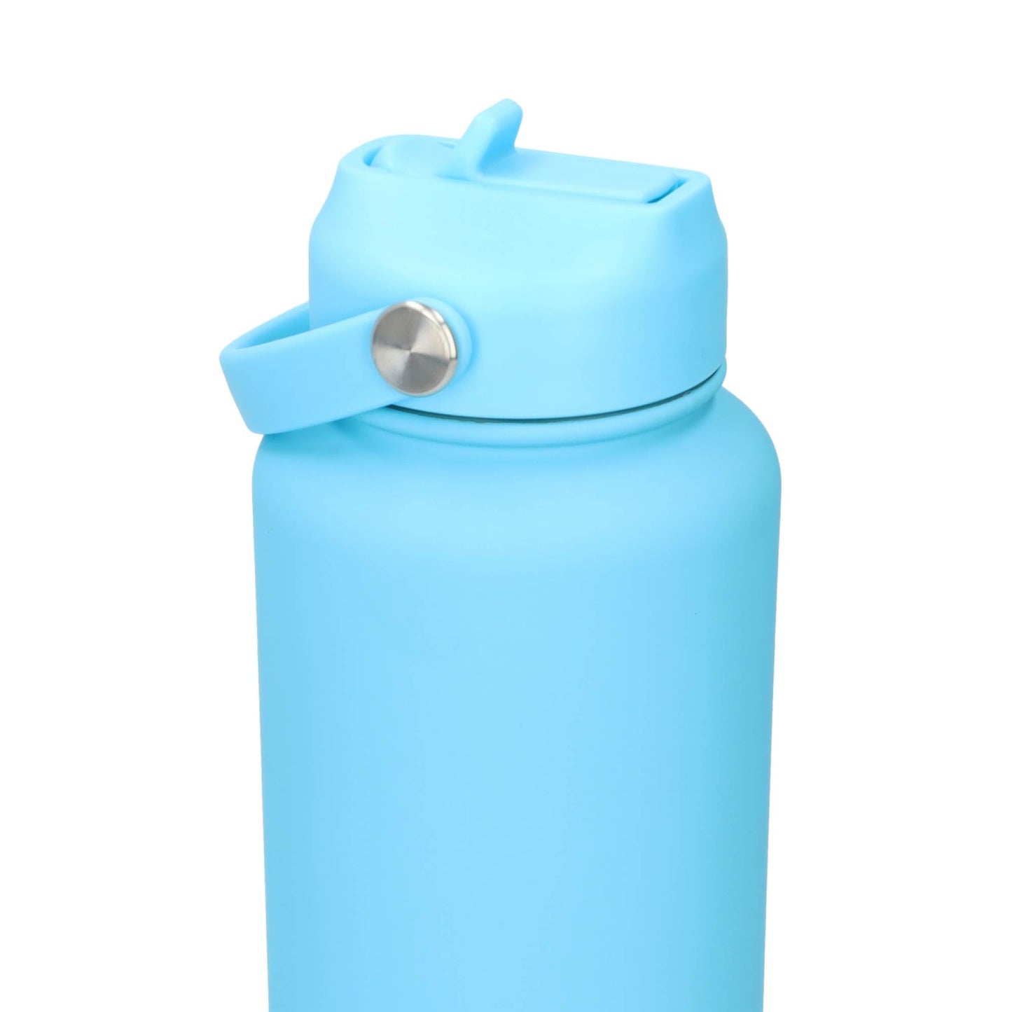 Thermos waterfles 1 liter - Isolerende Waterfles met Draaibare Drinktuit - Sky Blue