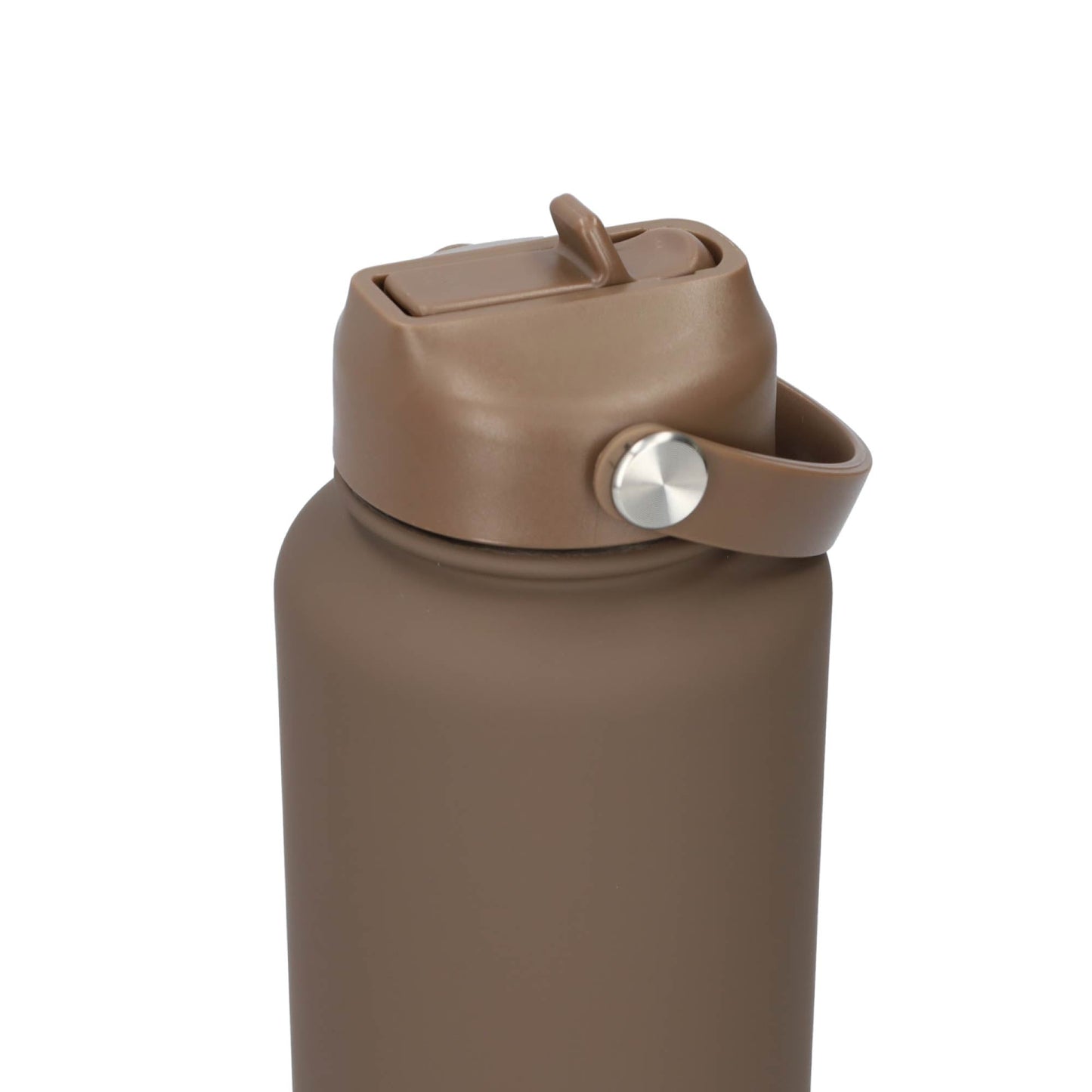 Thermos waterfles 1 liter - Isolerende Waterfles met Draaibare Drinktuit - Light Brown