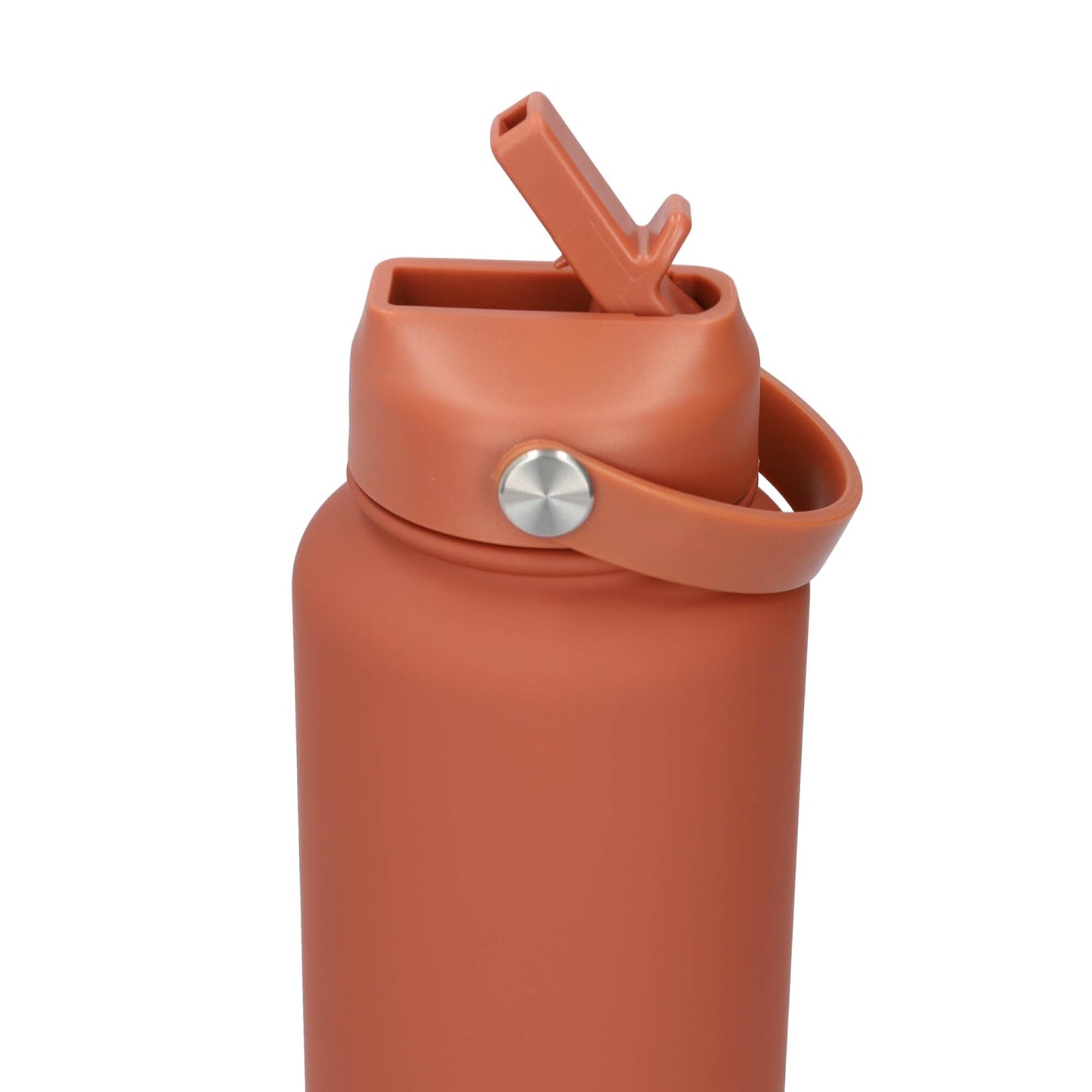 Thermos waterfles 1 liter - Isolerende Waterfles met Draaibare Drinktuit - Brick Red