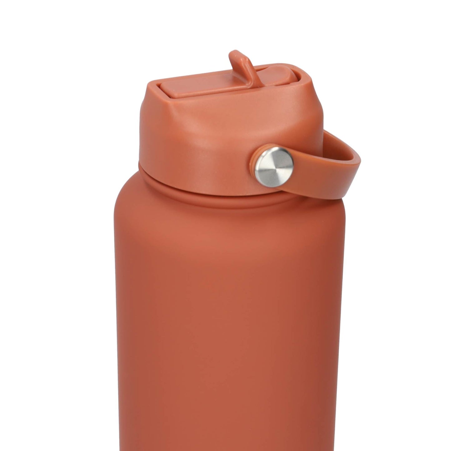 Thermos waterfles 1 liter - Isolerende Waterfles met Draaibare Drinktuit - Brick Red