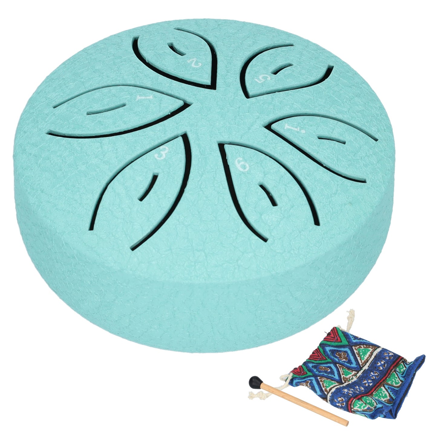 Handpan, Klankschaal, Handpan Drum, Regen Drum - Met Drumstick - Lichtblauw - 3 Inch
