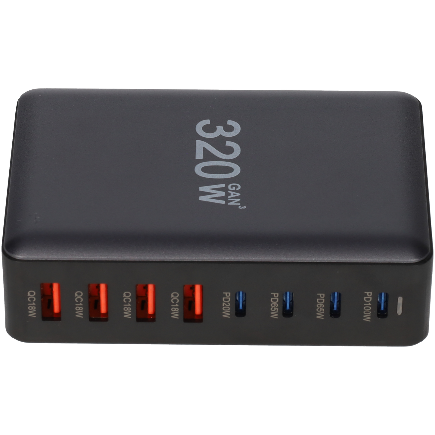 USB Oplader - USB C en USB A - 8 Poorten - USB oplader met voeding - Adapter USB C