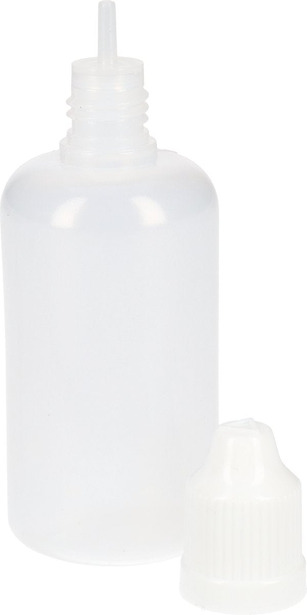 E sigaret flesjes - Vloeistof flessen voor vape met compact formaat - 30ml - 10 stuks - LDPE kunststof - Doorzichtig