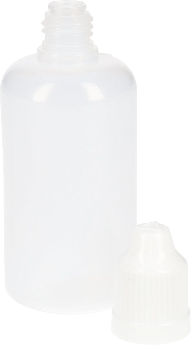 E sigaret flesjes - Vloeistof flessen voor vape met compact formaat - 30ml - 10 stuks - LDPE kunststof - Doorzichtig