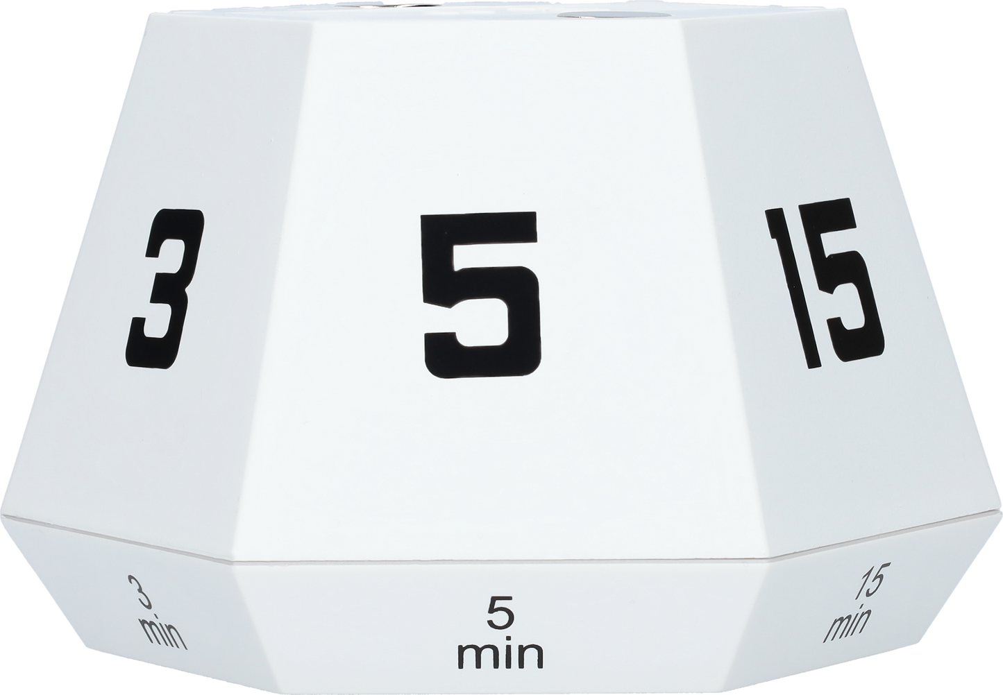 6 Hoekige Digitale Alarmklok - Hexagon Kookwekker - Timer met 6 Standen - Witte Digitale Klok met Magneten