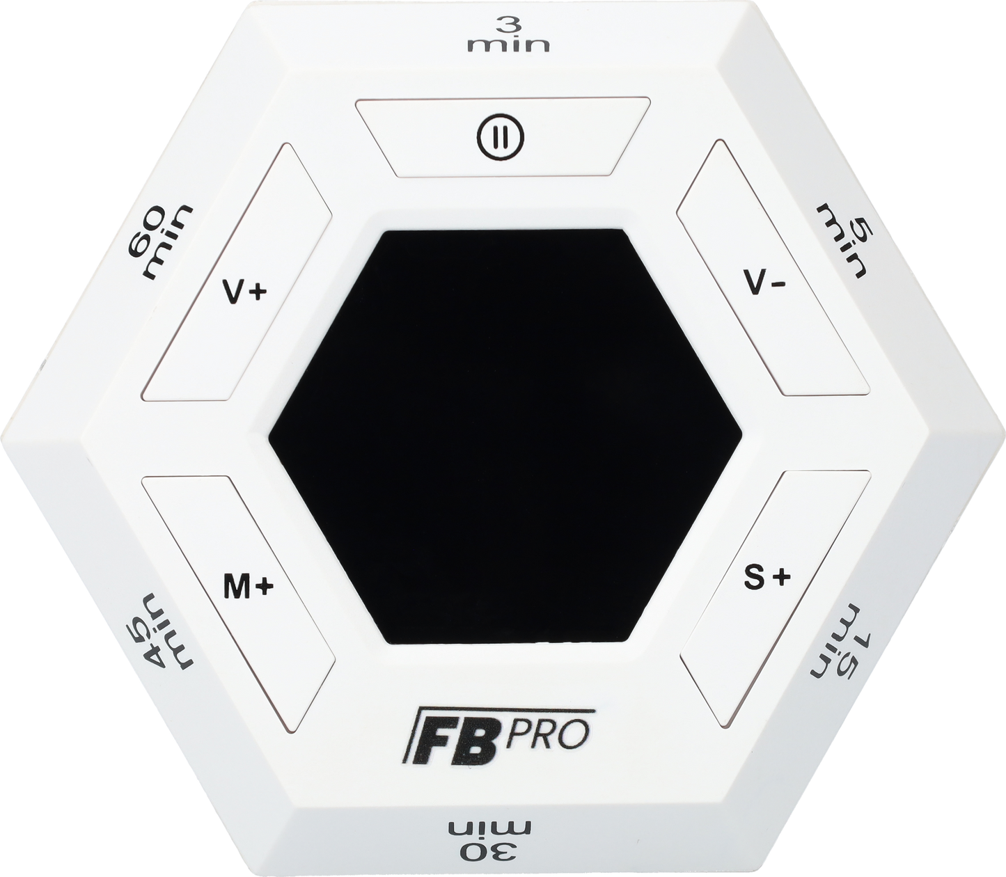 6 Hoekige Digitale Alarmklok - Hexagon Kookwekker