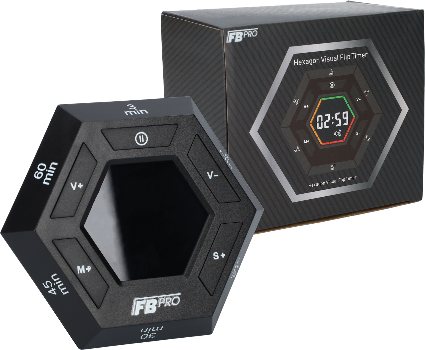 6 Hoekige Digitale Alarmklok - Hexagon Kookwekker