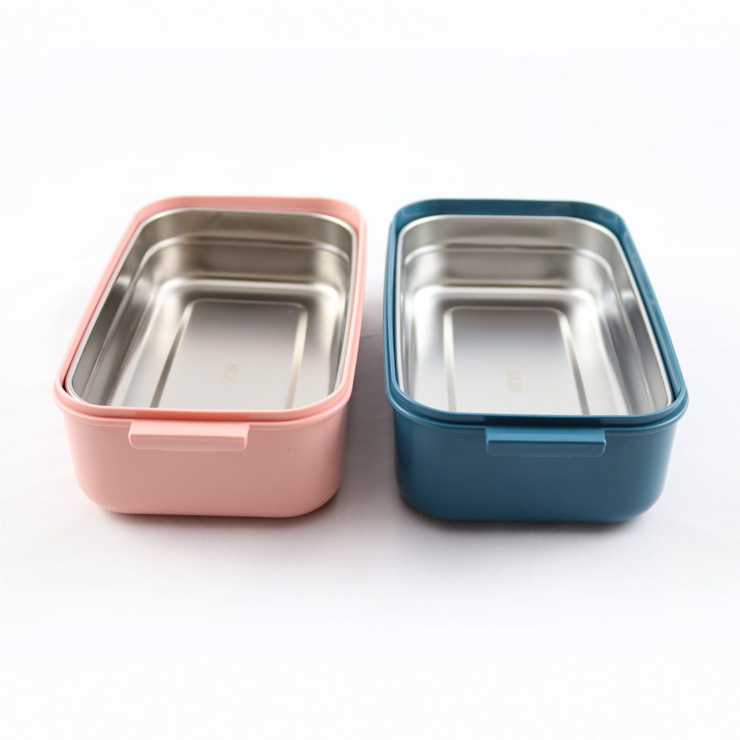 Lunchbox met soepkom Blauw en Roze - Luxe bentobox - luchtdicht en lekvrij - BPA vrij!