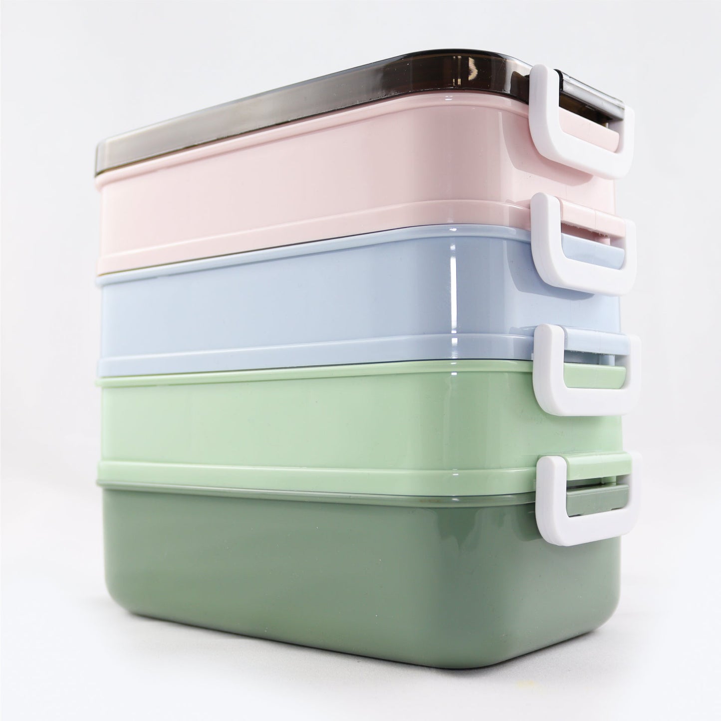 Lunchbox met soepkom Blauw, Groen en Roze - Luxe bentobox - luchtdicht en lekvrij - BPA vrij!