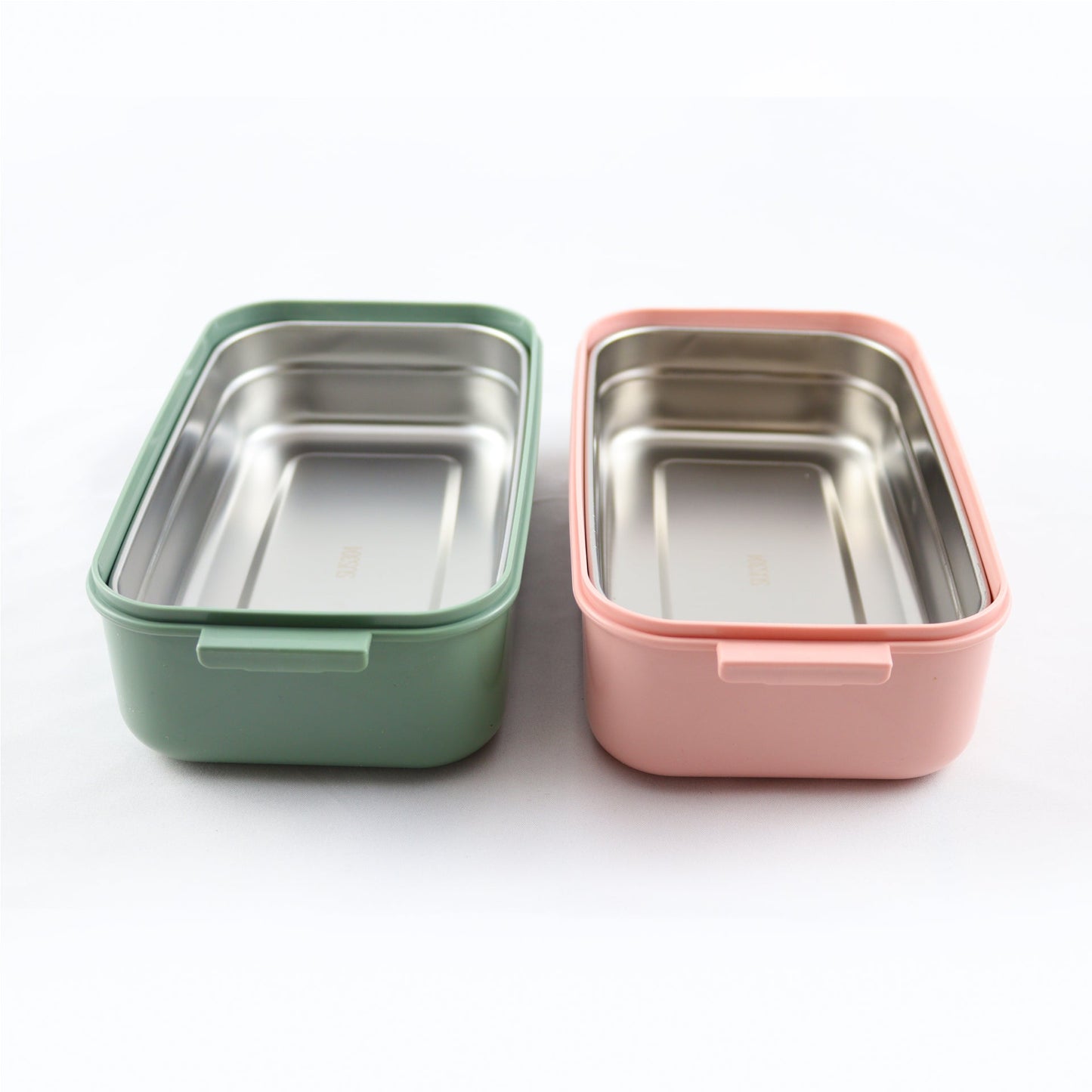 Lunchbox met soepkom Groen en Roze - Luxe bentobox - luchtdicht en lekvrij - BPA vrij!