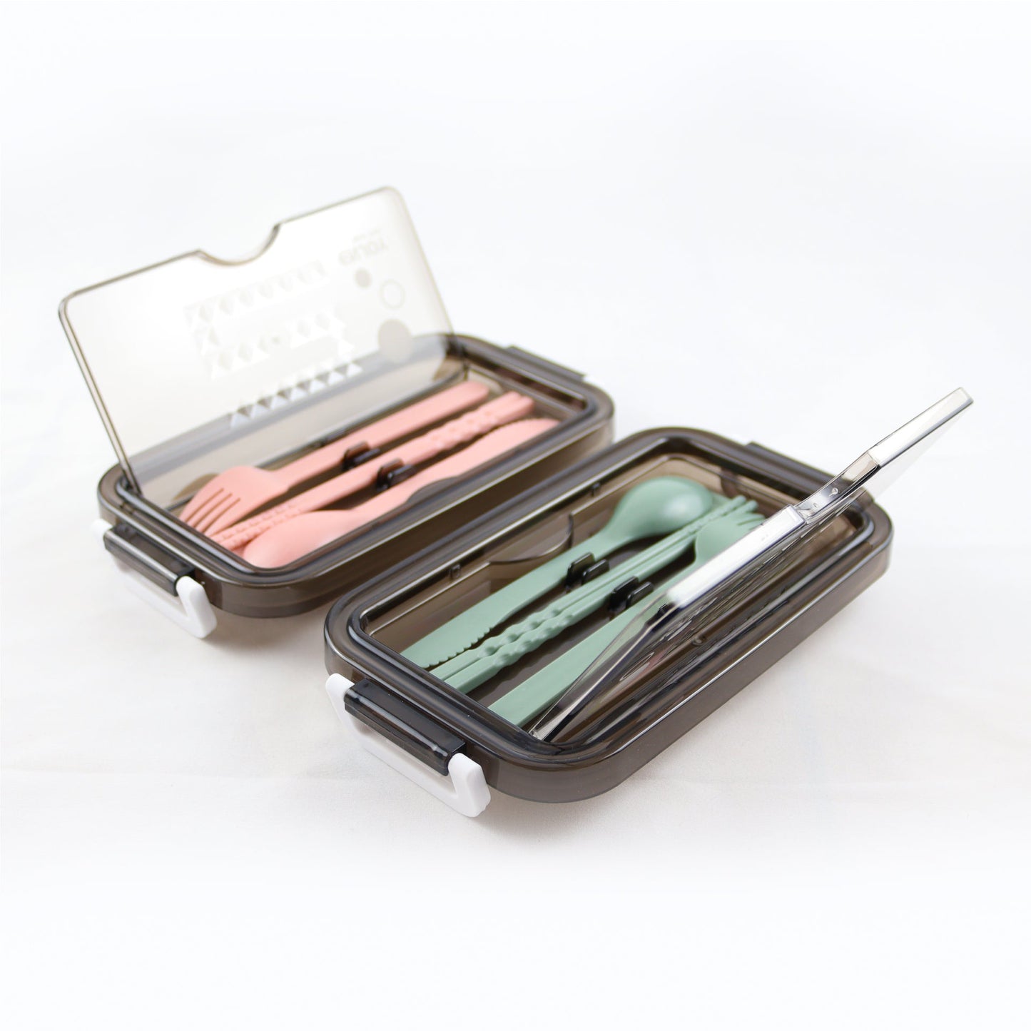 Lunchbox met soepkom Groen en Roze - Luxe bentobox - luchtdicht en lekvrij - BPA vrij!