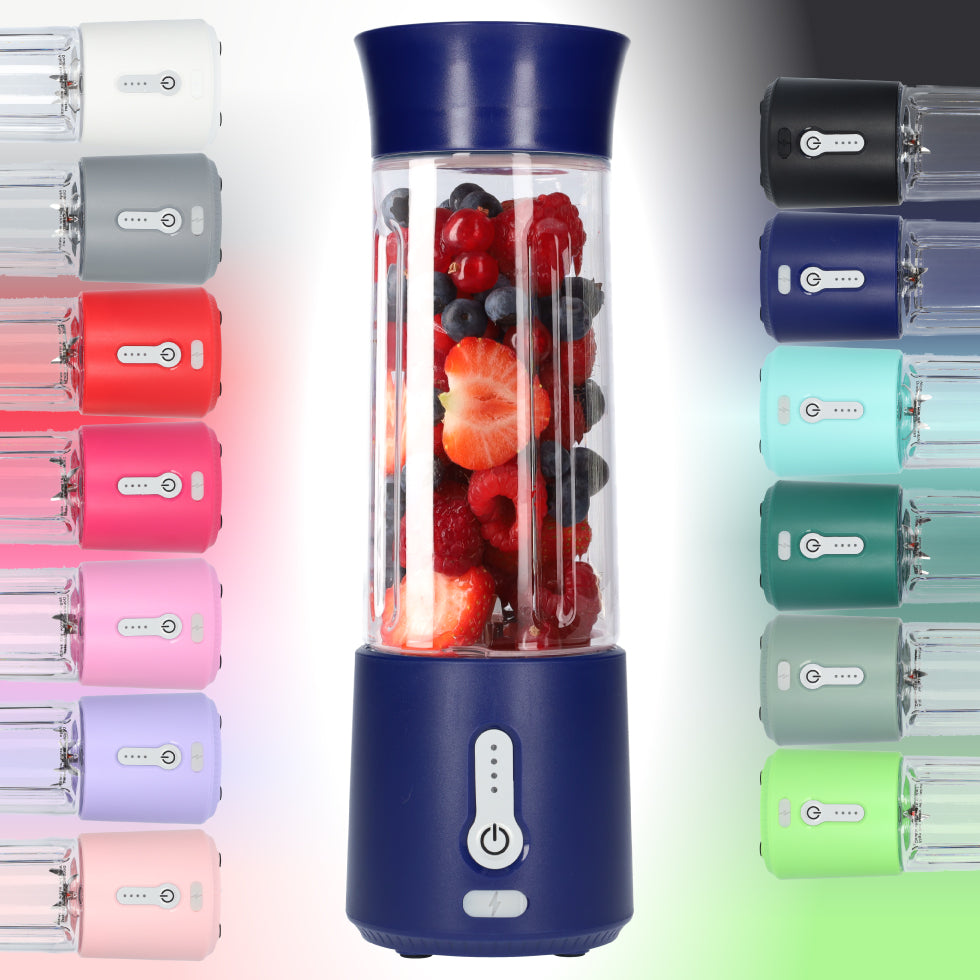 Smoothie Maker Blender To Go - USB-C Oplaadbaar - 500ml - Donker Blauw