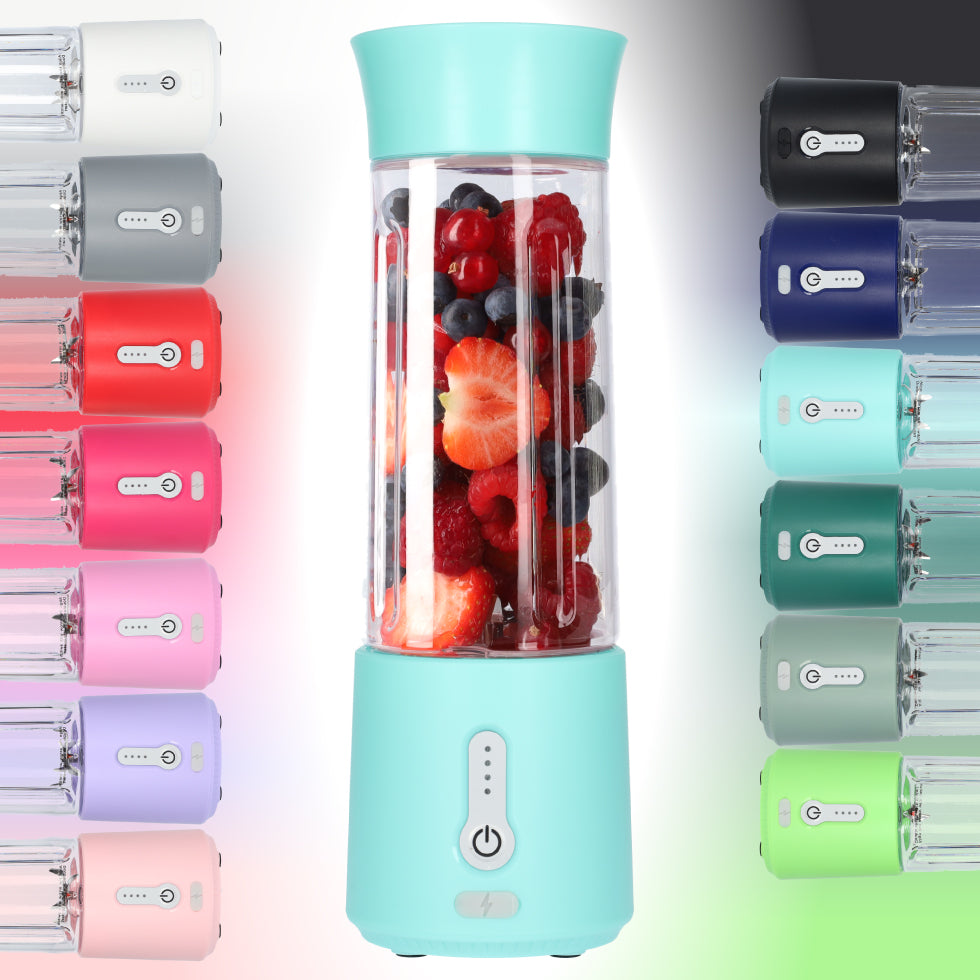 Smoothie Maker Blender To Go - USB-C Oplaadbaar - 500ml - Licht Blauw