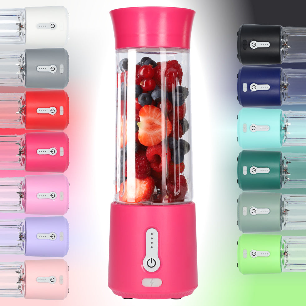Smoothie Maker Blender To Go - USB-C Oplaadbaar - 500ml - Hot Pink - Roze