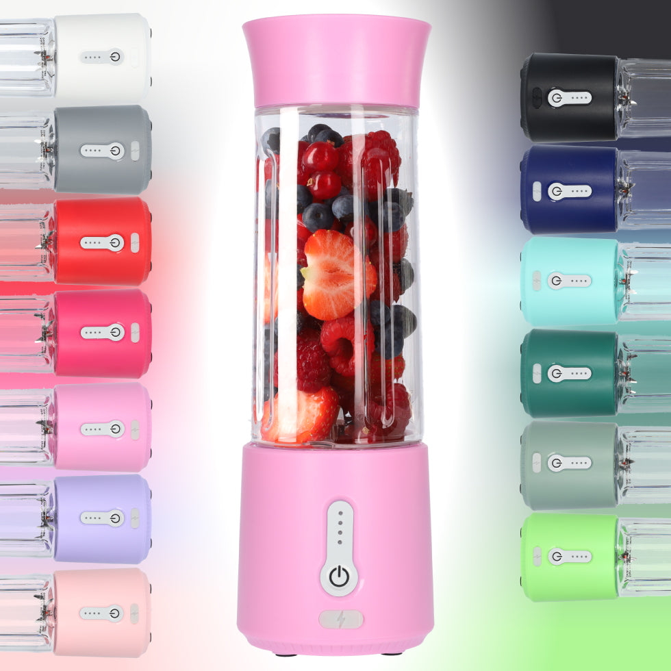 Smoothie Maker Blender To Go - USB-C Oplaadbaar - 500ml - Roze