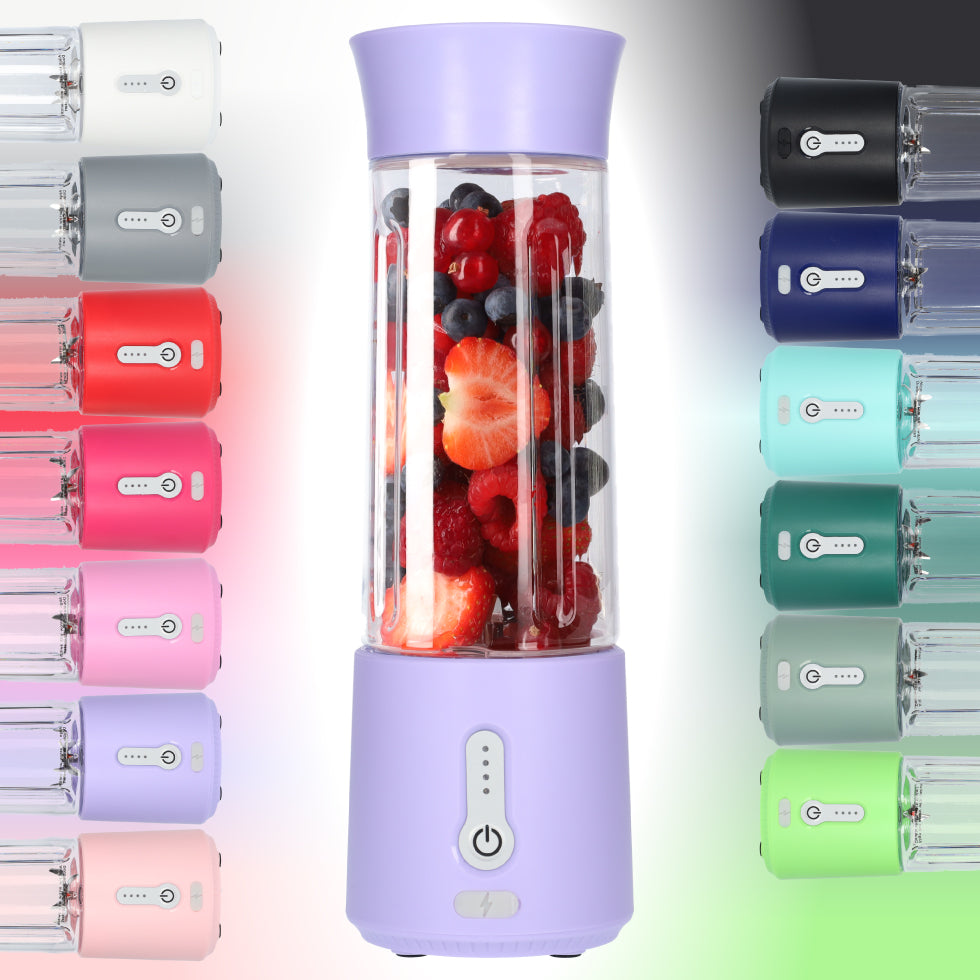 Smoothie Maker Blender To Go - USB-C Oplaadbaar - 500ml - Licht Paars - Lavendel