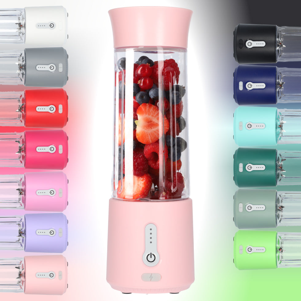 Smoothie Maker Blender To Go - USB-C Oplaadbaar - 500ml - Baby Pink - Licht Roze