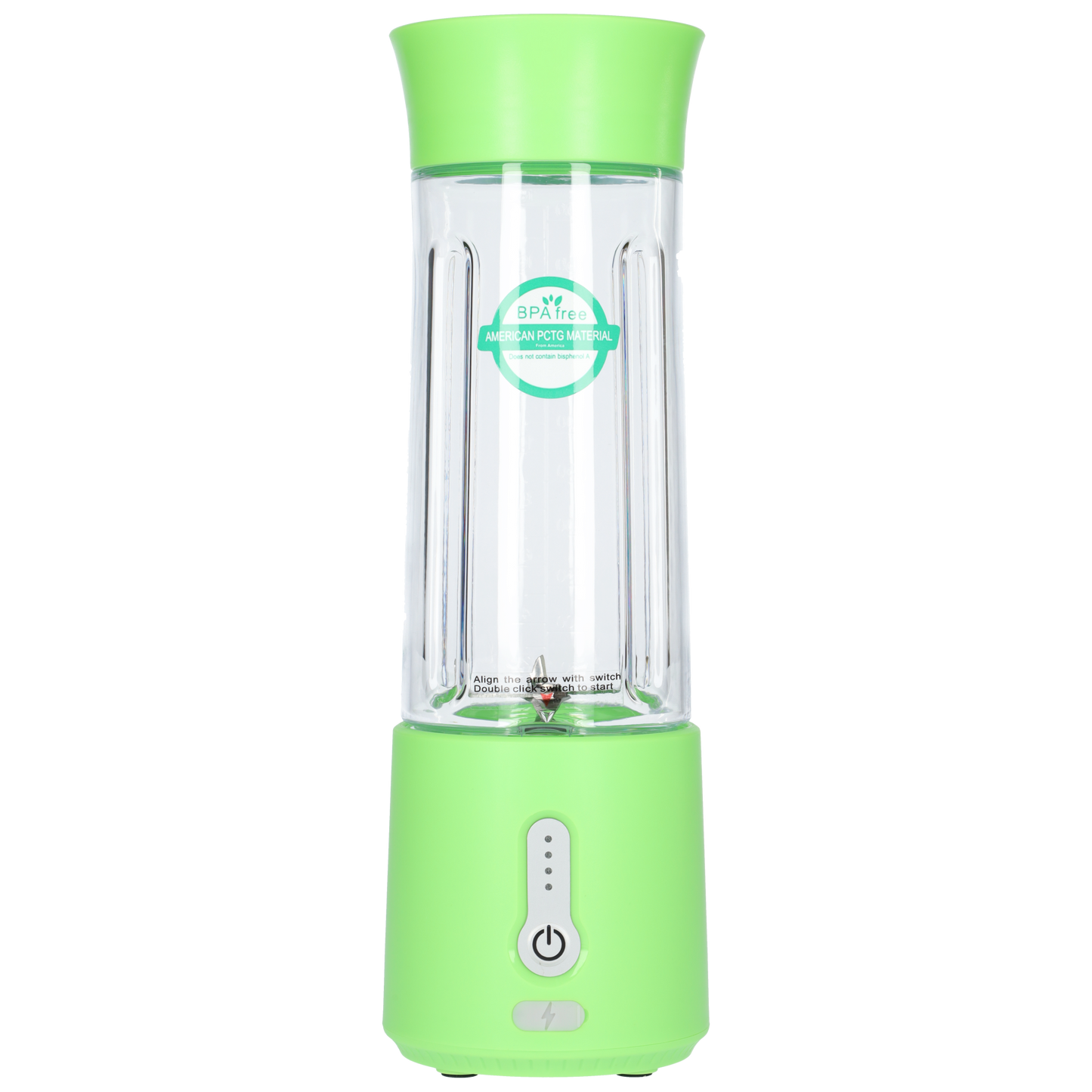 Smoothie Maker Blender To Go - USB-C Oplaadbaar - 500ml - Licht Groen