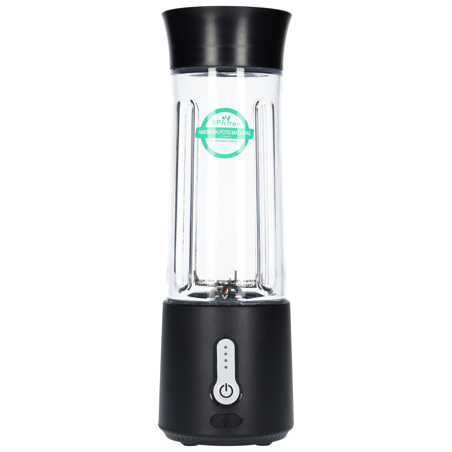 Smoothie Maker Blender To Go - USB-C Oplaadbaar - 500ml - Zwart