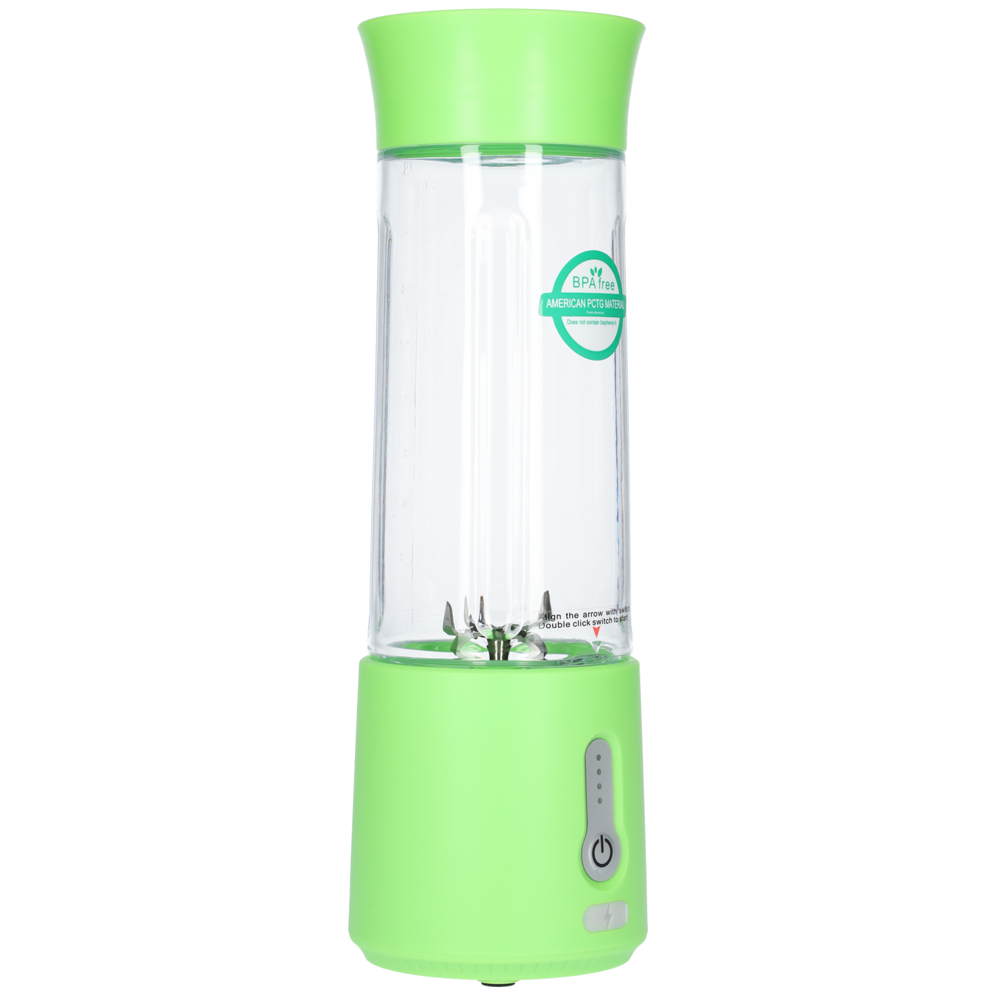 Smoothie Maker Blender To Go - USB-C Oplaadbaar - 500ml - Licht Groen