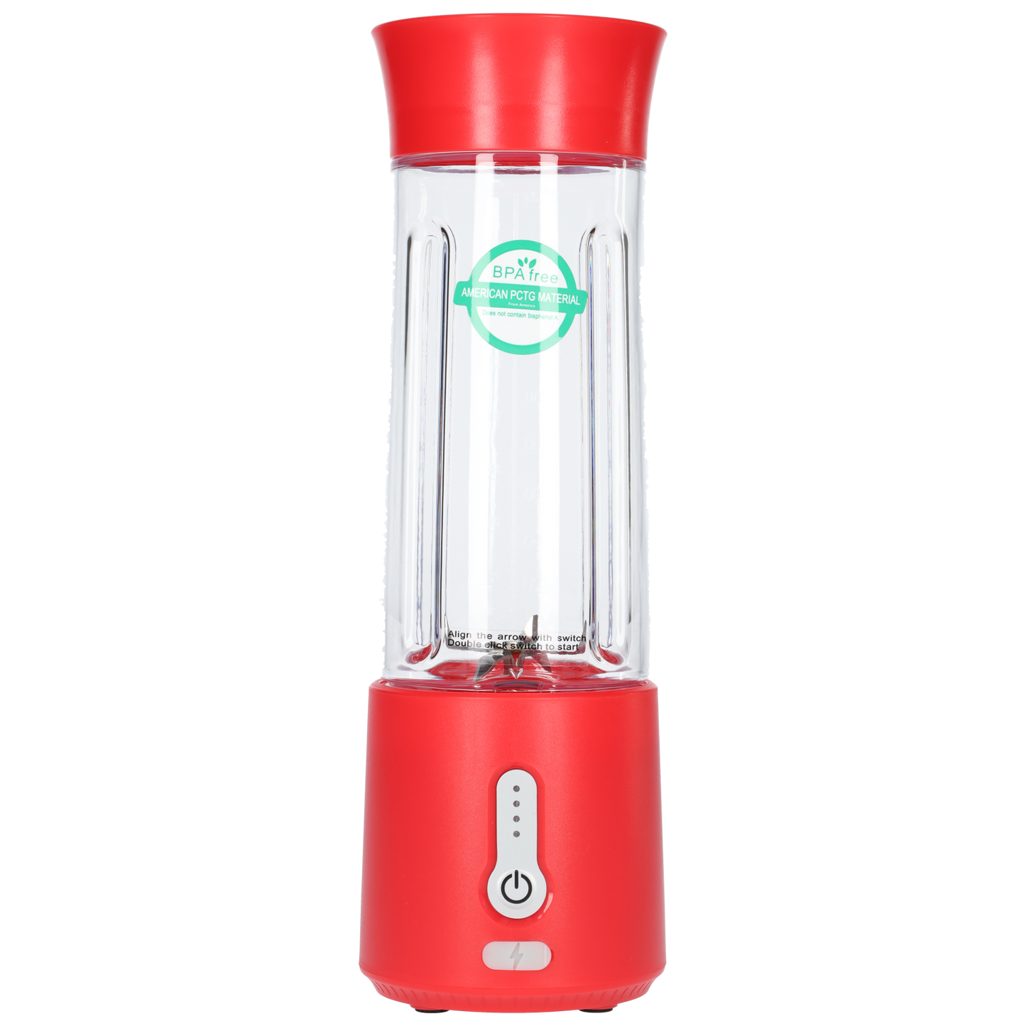 Smoothie Maker Blender To Go - USB-C Oplaadbaar - 500ml - Rood