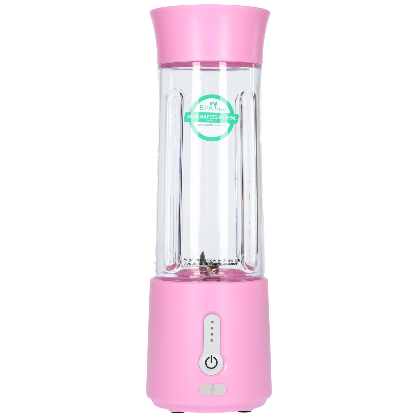 Smoothie Maker Blender To Go - USB-C Oplaadbaar - 500ml - Roze