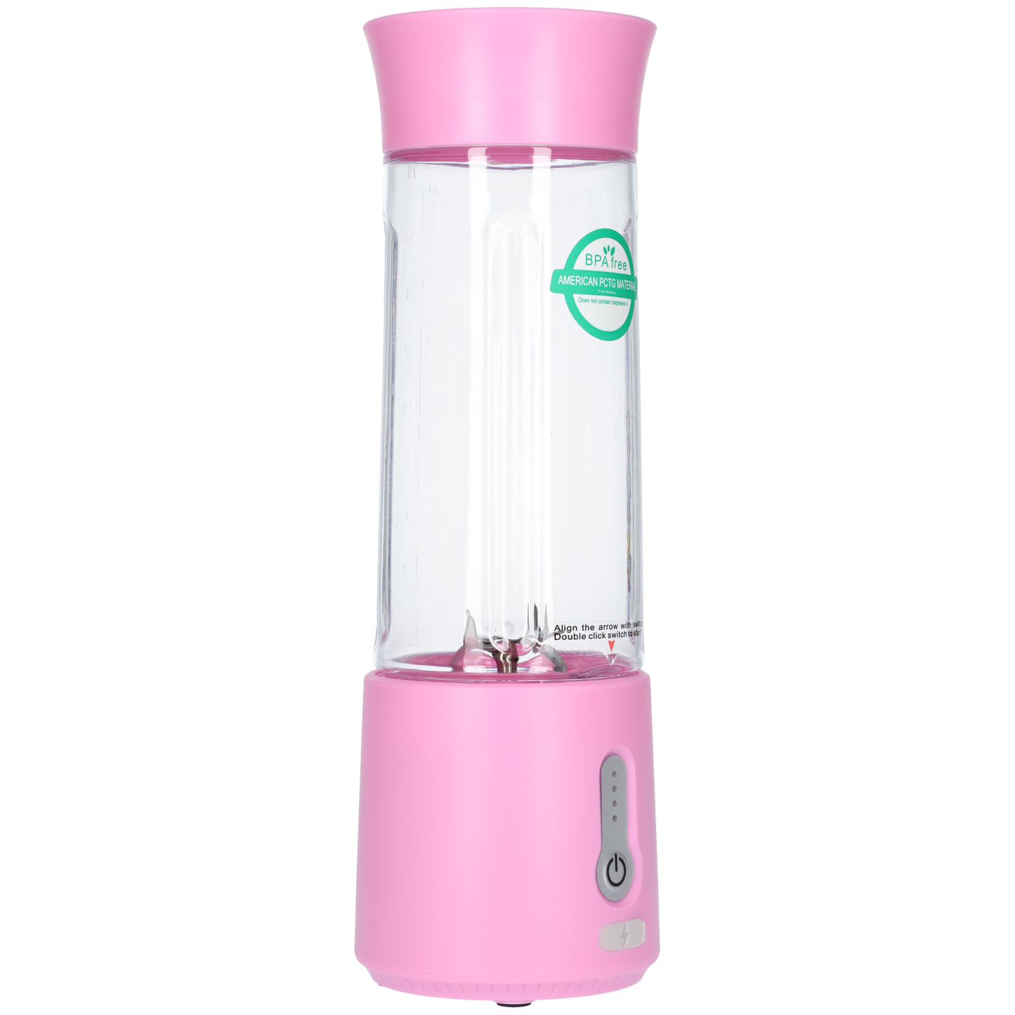 Smoothie Maker Blender To Go - USB-C Oplaadbaar - 500ml - Roze