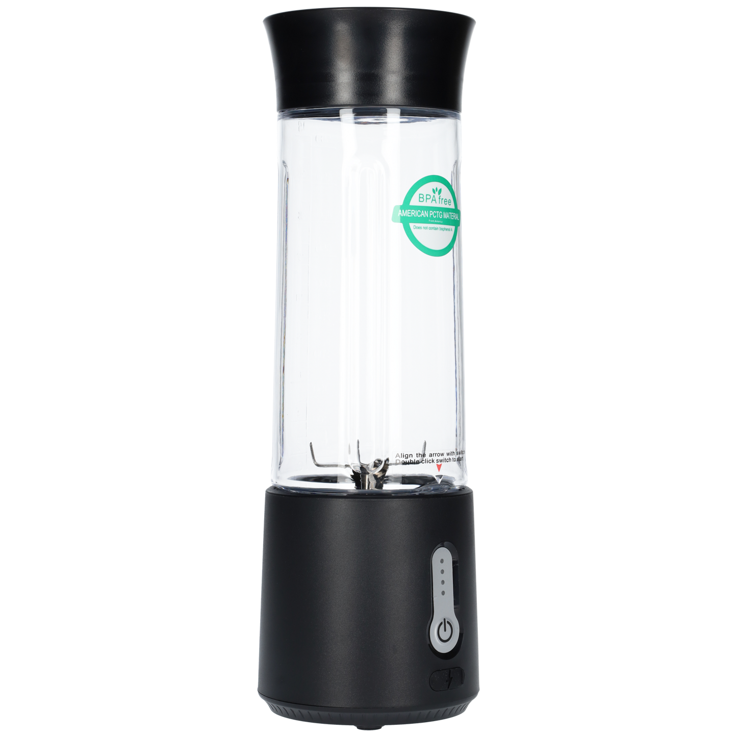 Smoothie Maker Blender To Go - USB-C Oplaadbaar - 500ml - Zwart