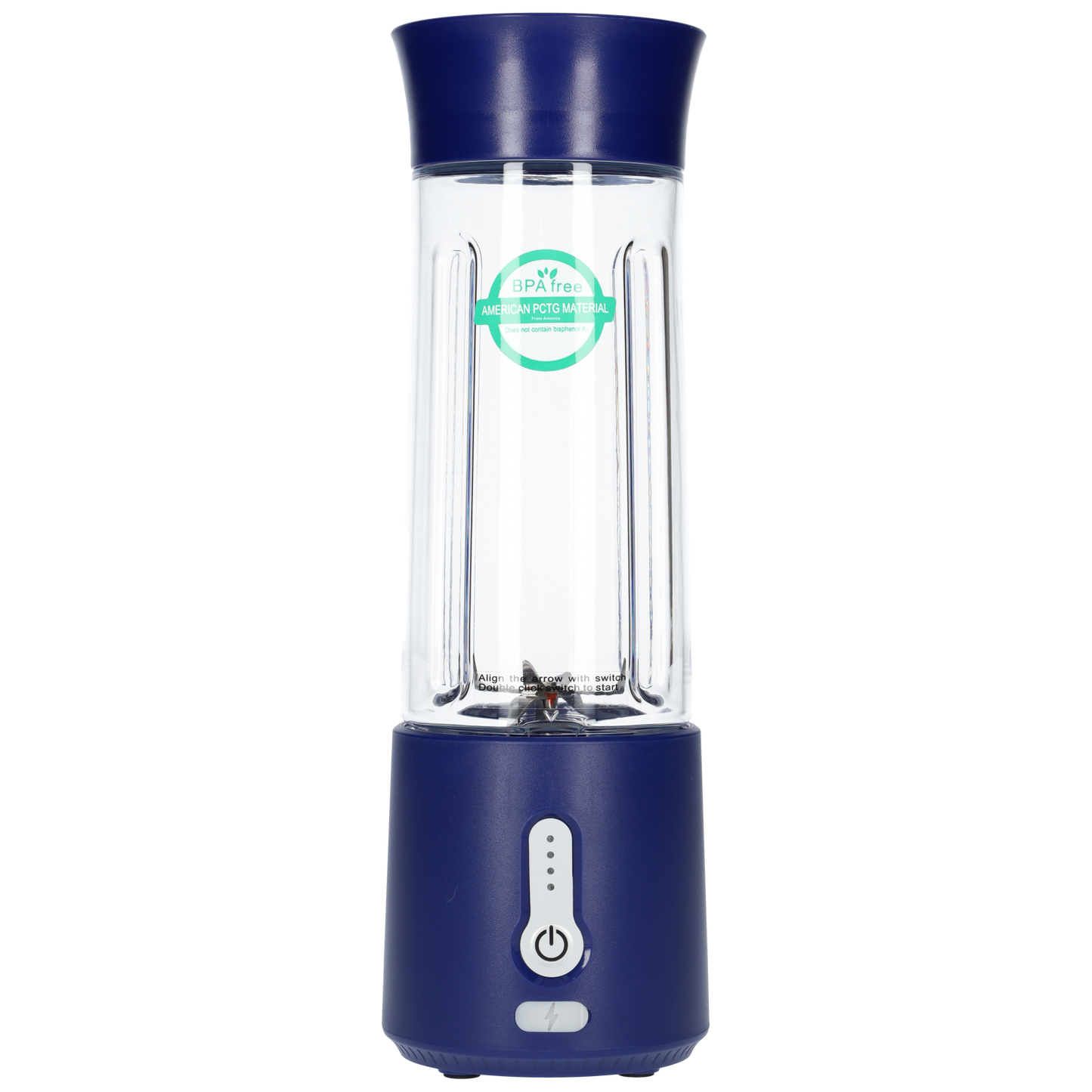 Smoothie Maker Blender To Go - USB-C Oplaadbaar - 500ml - Donker Blauw