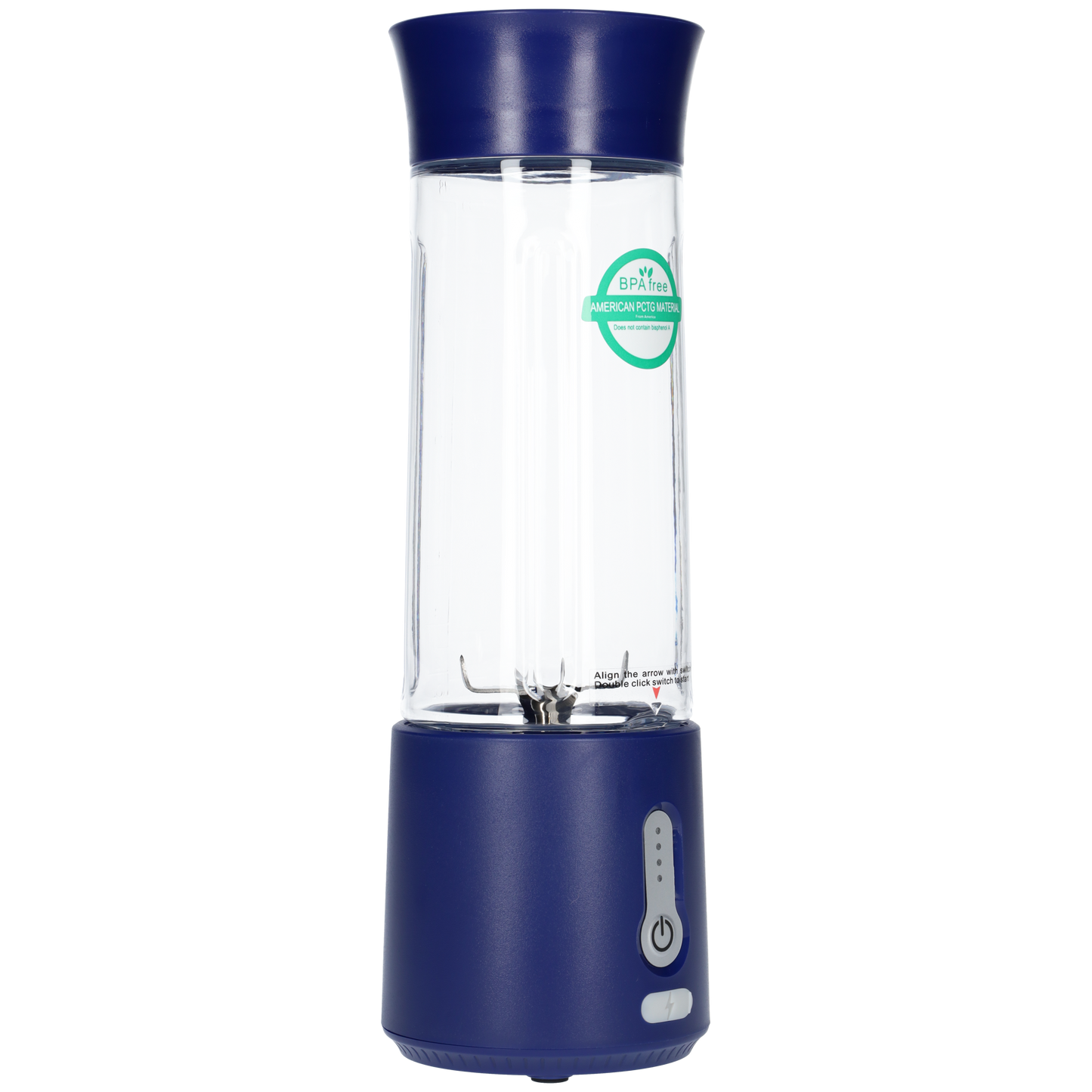 Smoothie Maker Blender To Go - USB-C Oplaadbaar - 500ml - Donker Blauw