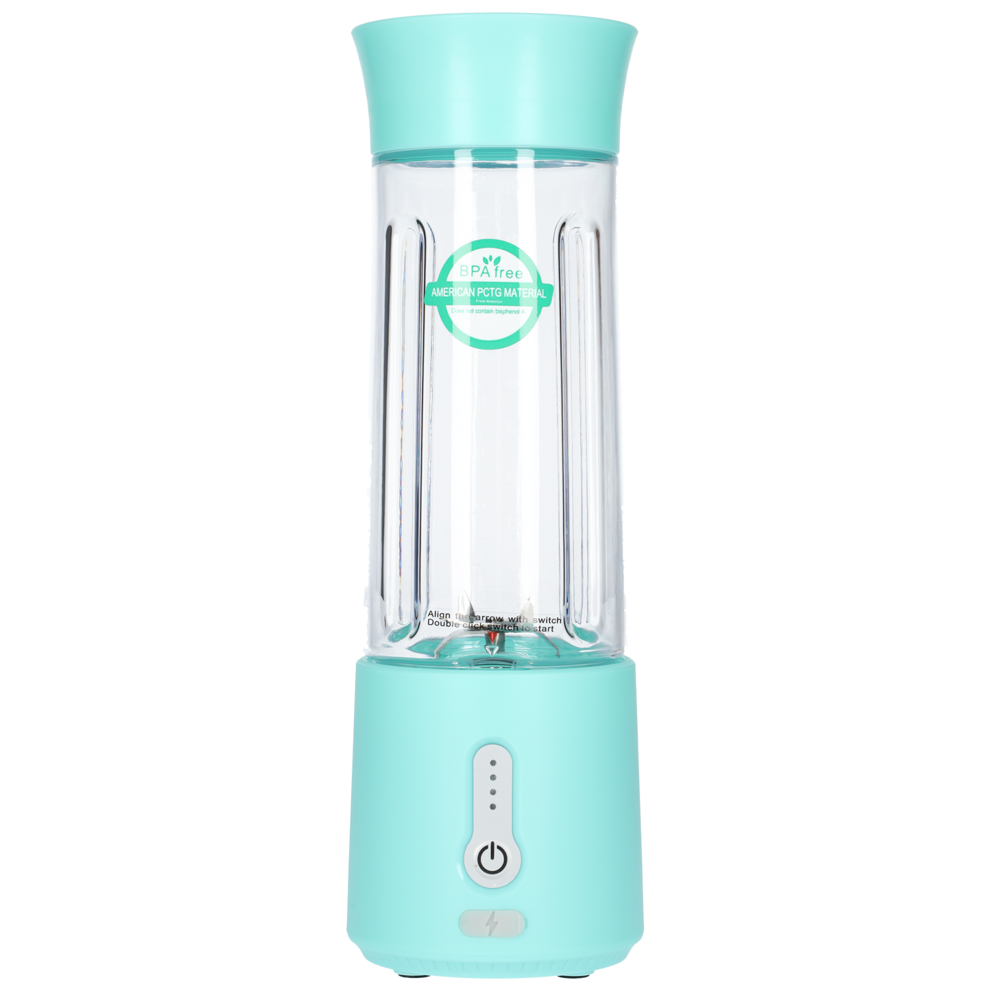 Smoothie Maker Blender To Go - USB-C Oplaadbaar - 500ml - Licht Blauw