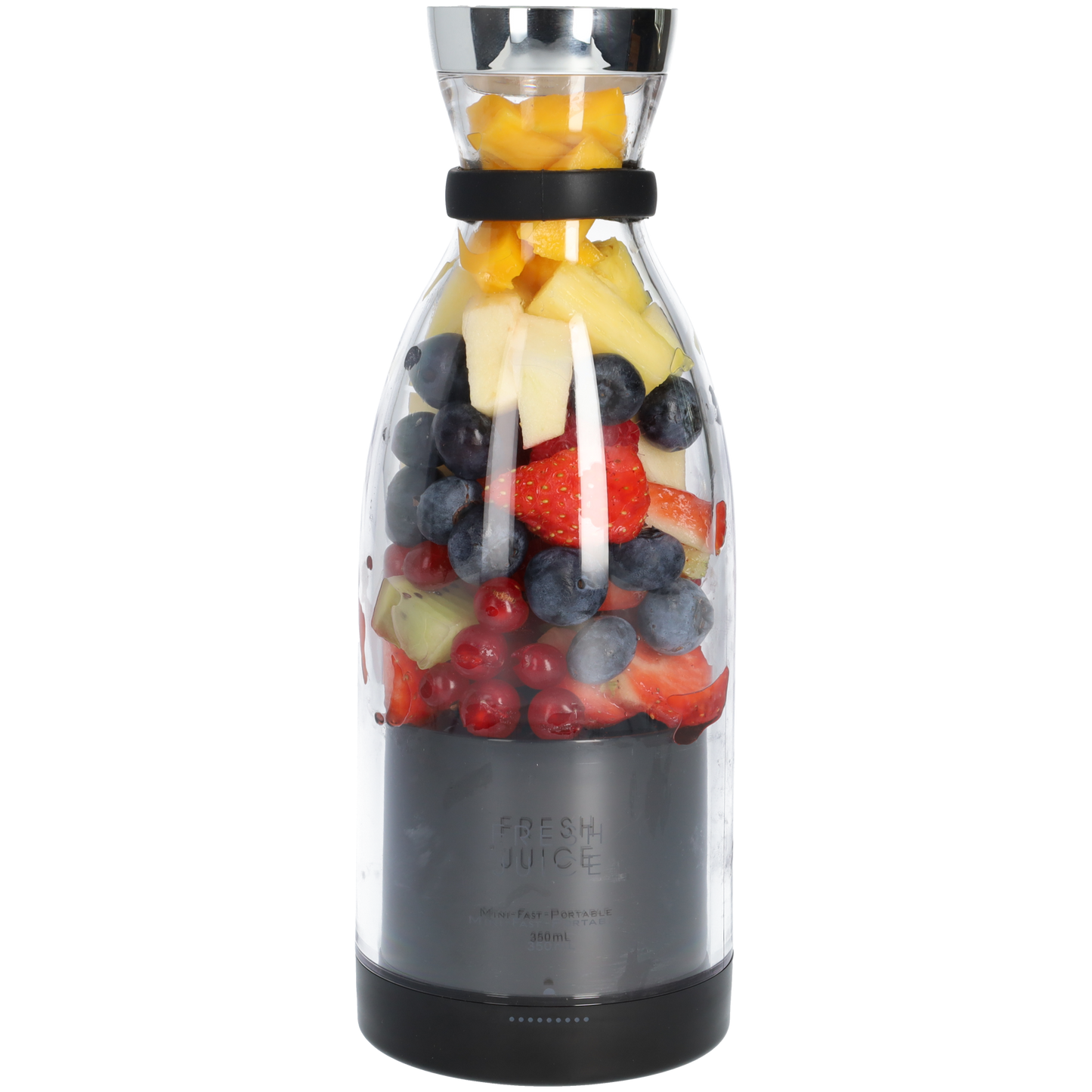 Zwarte Draadloze Blender To Go - 400 ml - Draagbare mini blender zwart