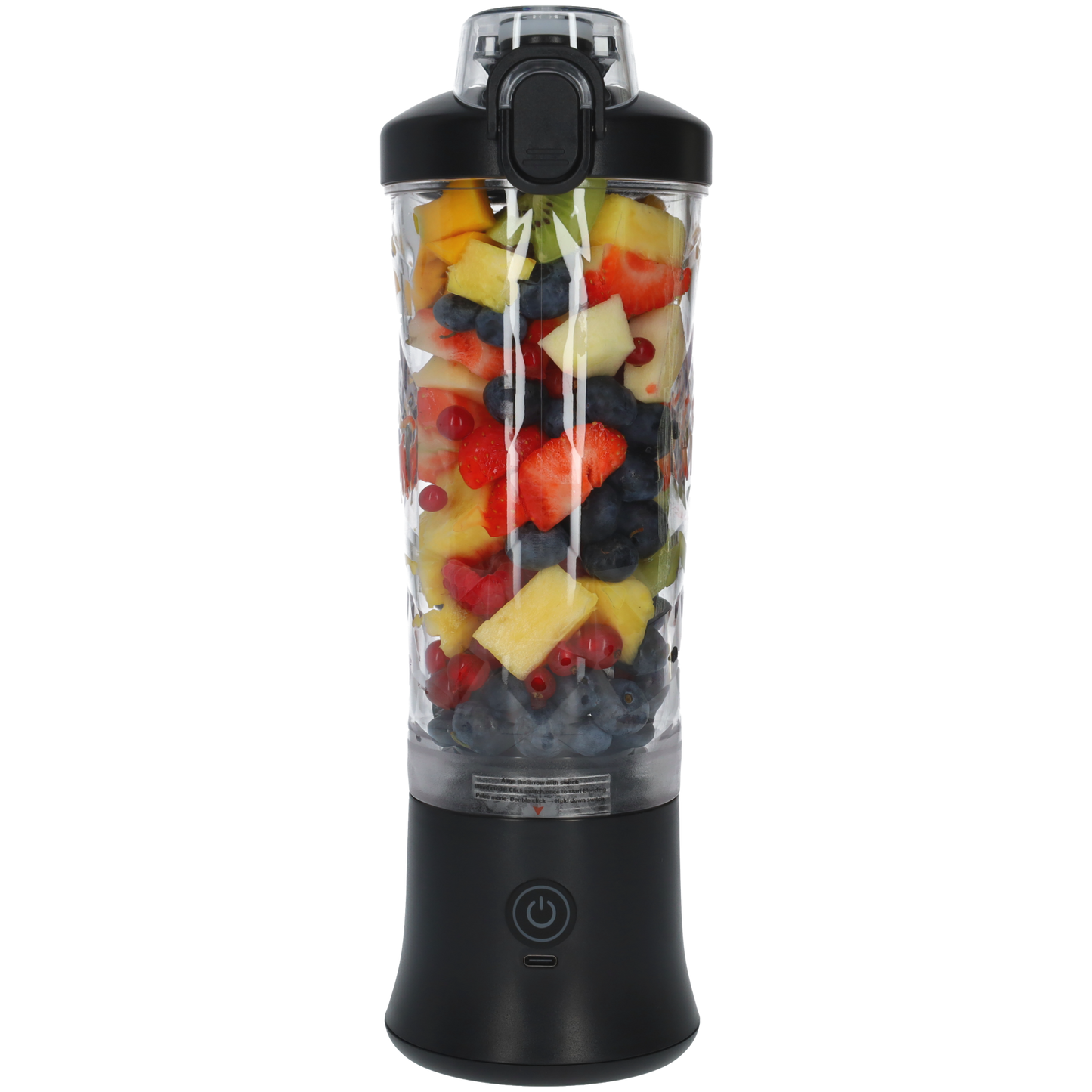 Krachtige Draadloze Blender To Go - Smoothie Maker voor Onderweg - 600ml - Zwart