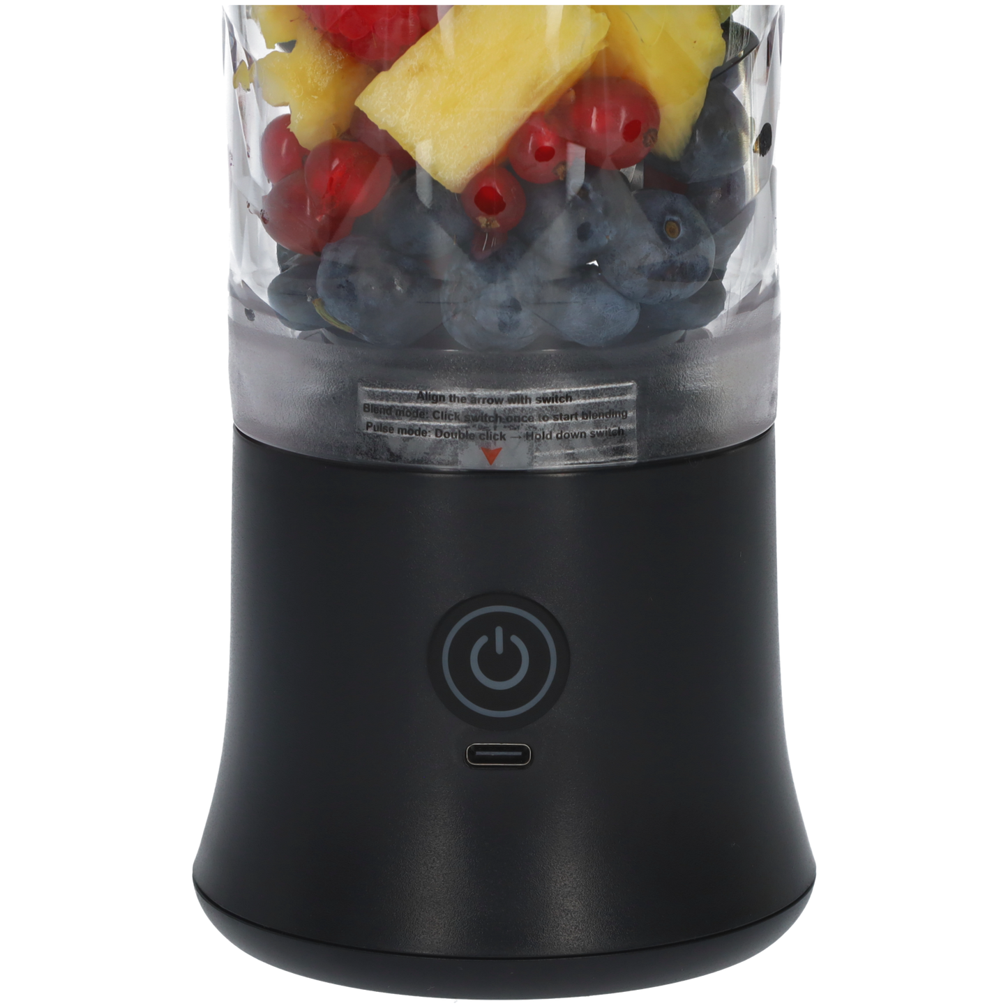 Krachtige Draadloze Blender To Go - Smoothie Maker voor Onderweg - 600ml - Zwart