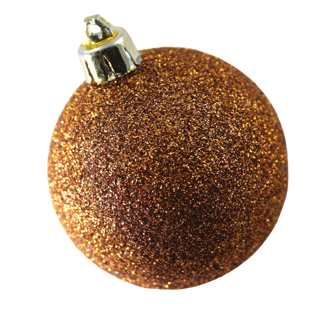 Kerstballen - 9 Delige Set - Kerstversiering - Oranje - Goud - Verschillende Afwerkingen - Kerstboom Kerstballen - Voor in de kerstboom