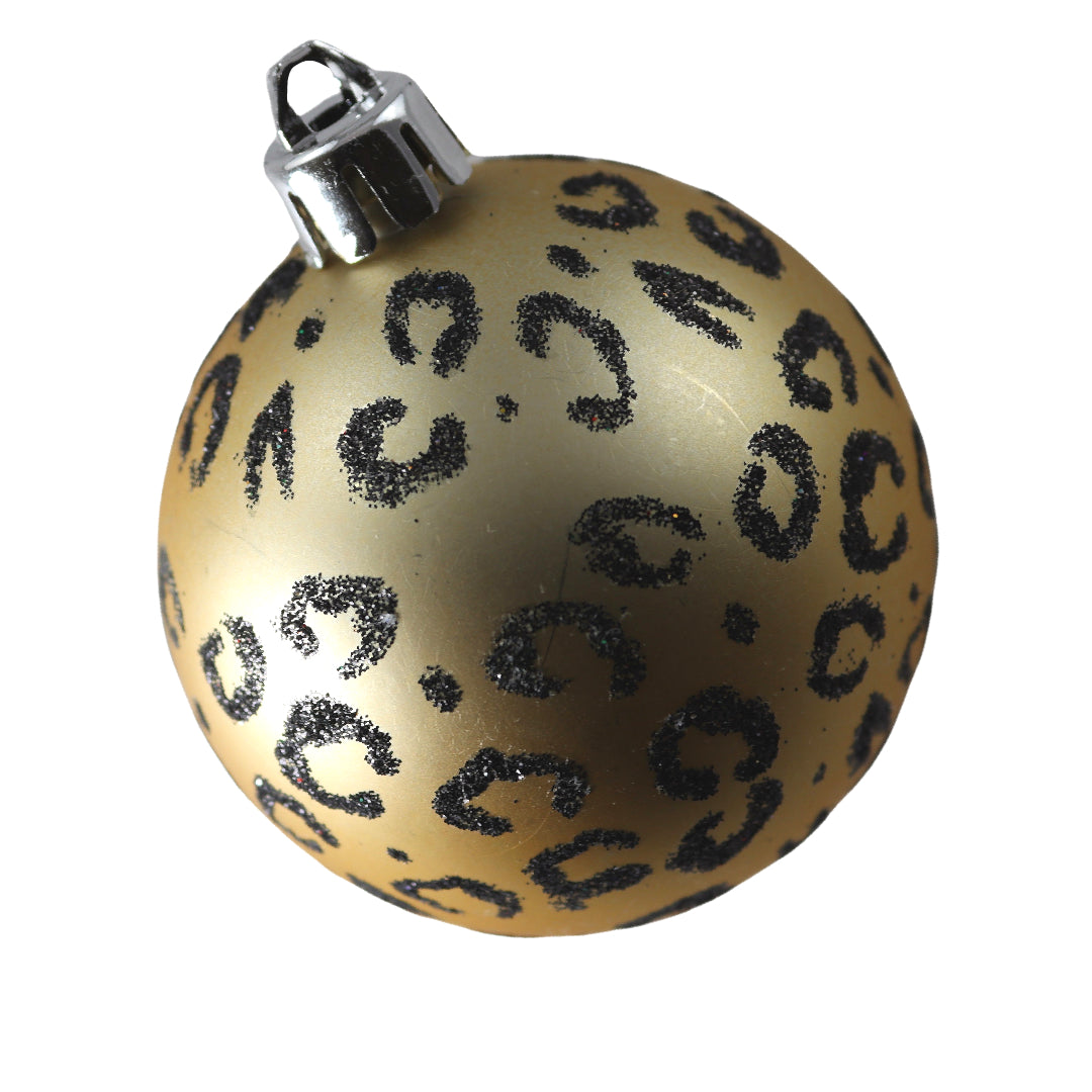 Kerstballen - 9 Delige Set - Kerstversiering - Goud - Zwart - Verschillende Afwerkingen - Kerstboom Kerstballen - Voor in de kerstboom