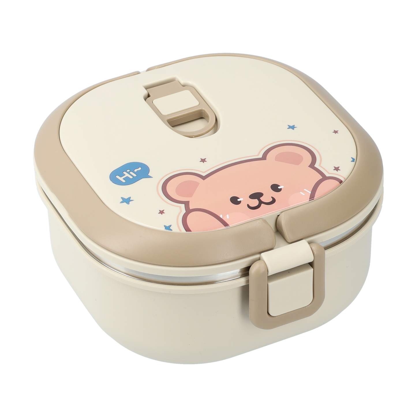 Schattige lunchbox met lepel - Luchtdicht en lekvrij - Lunchbox 700ml