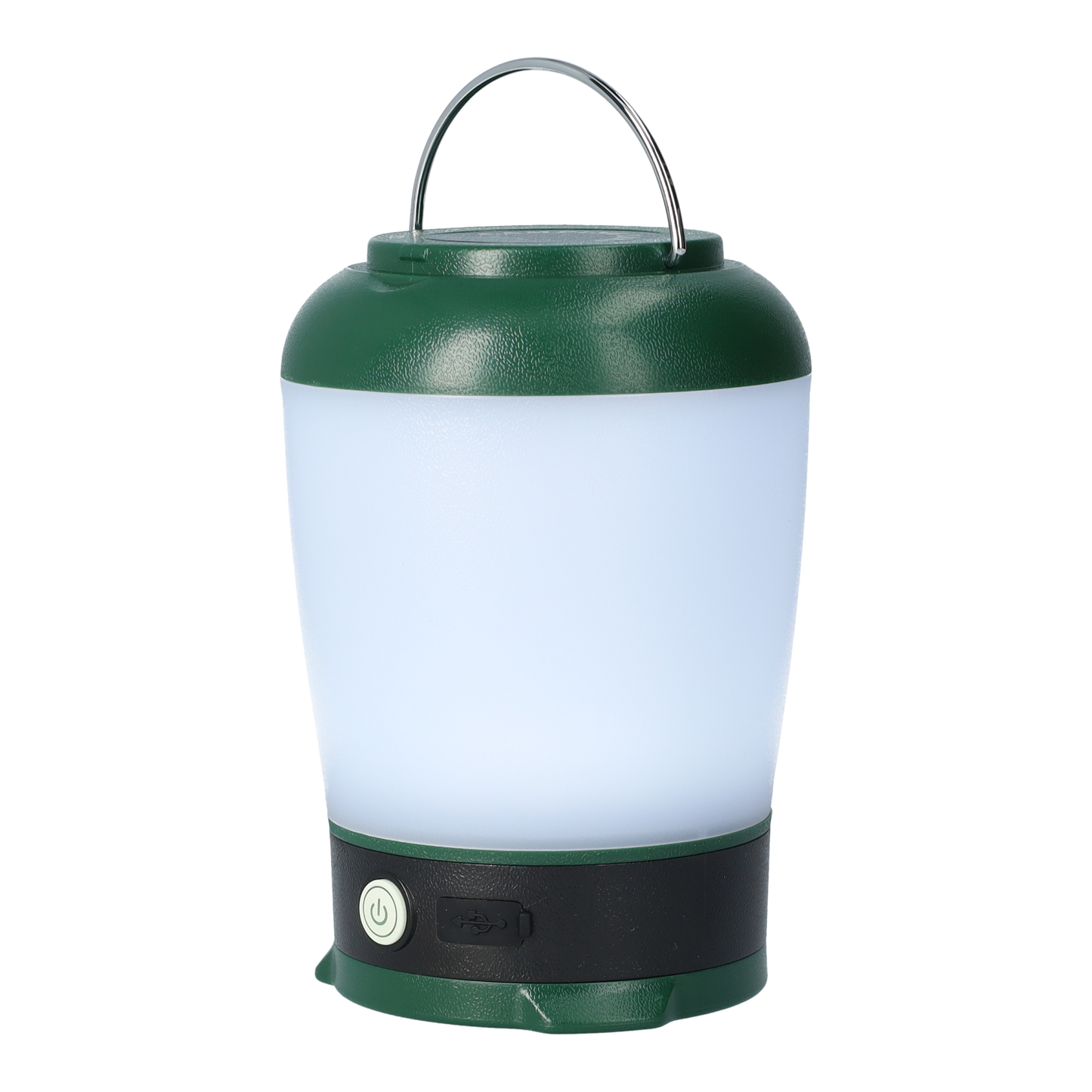 Camping lamp, Kampeerlamp, 3-Standen, USB-C Oplaadbaar, Groen, Met Hanger