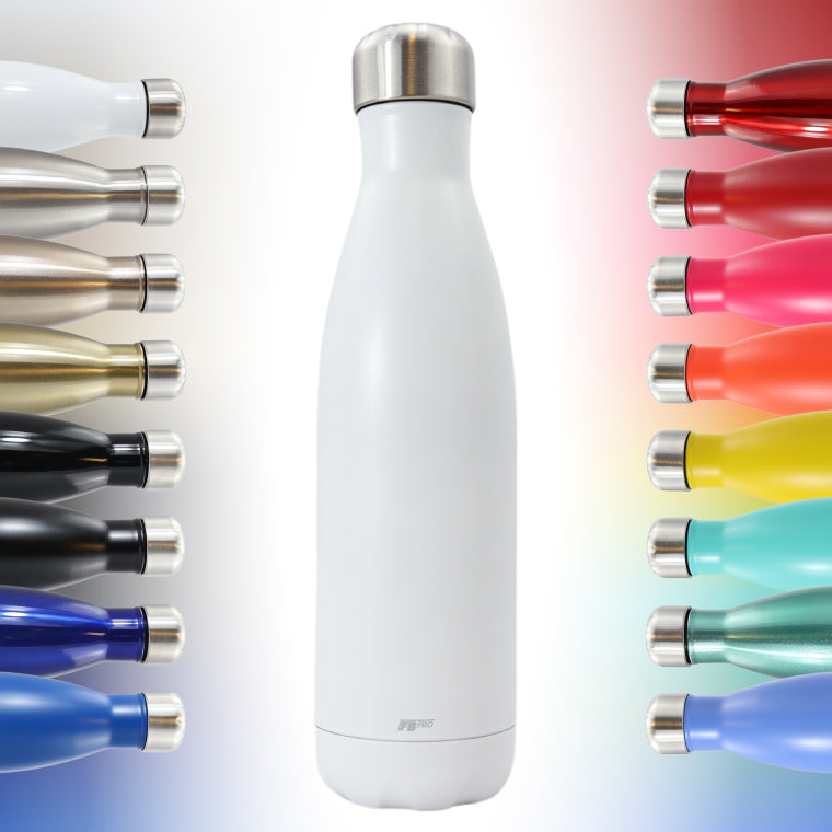 FBFS9, Thermosfles, Drinkfles, Waterfles - 500ml - Matte White - Mat Wit