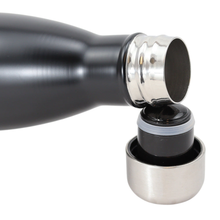FBFS8, Thermosfles, Drinkfles, Waterfles - 500ml - Matte Black - Mat Zwart