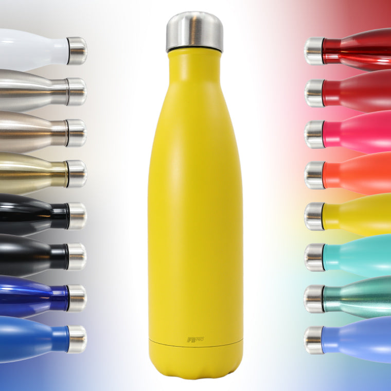 FBFS6, Thermosfles, Drinkfles, Waterfles - 500ml - Lemon Yellow - Mat Geel