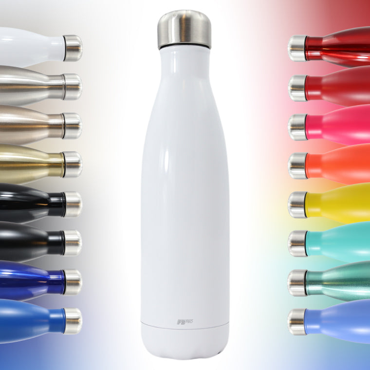 FBFS11, Thermosfles, Drinkfles, Waterfles - 500ml - Gloss White - Glanzend Wit