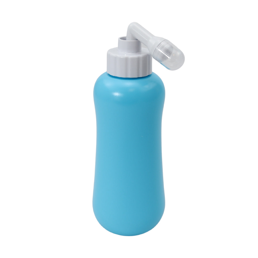 Draagbare Bidet - Peri Bottle - 400ml - Handdouche inclusief opbergzak! - Voor een fris gevoel - Blauw