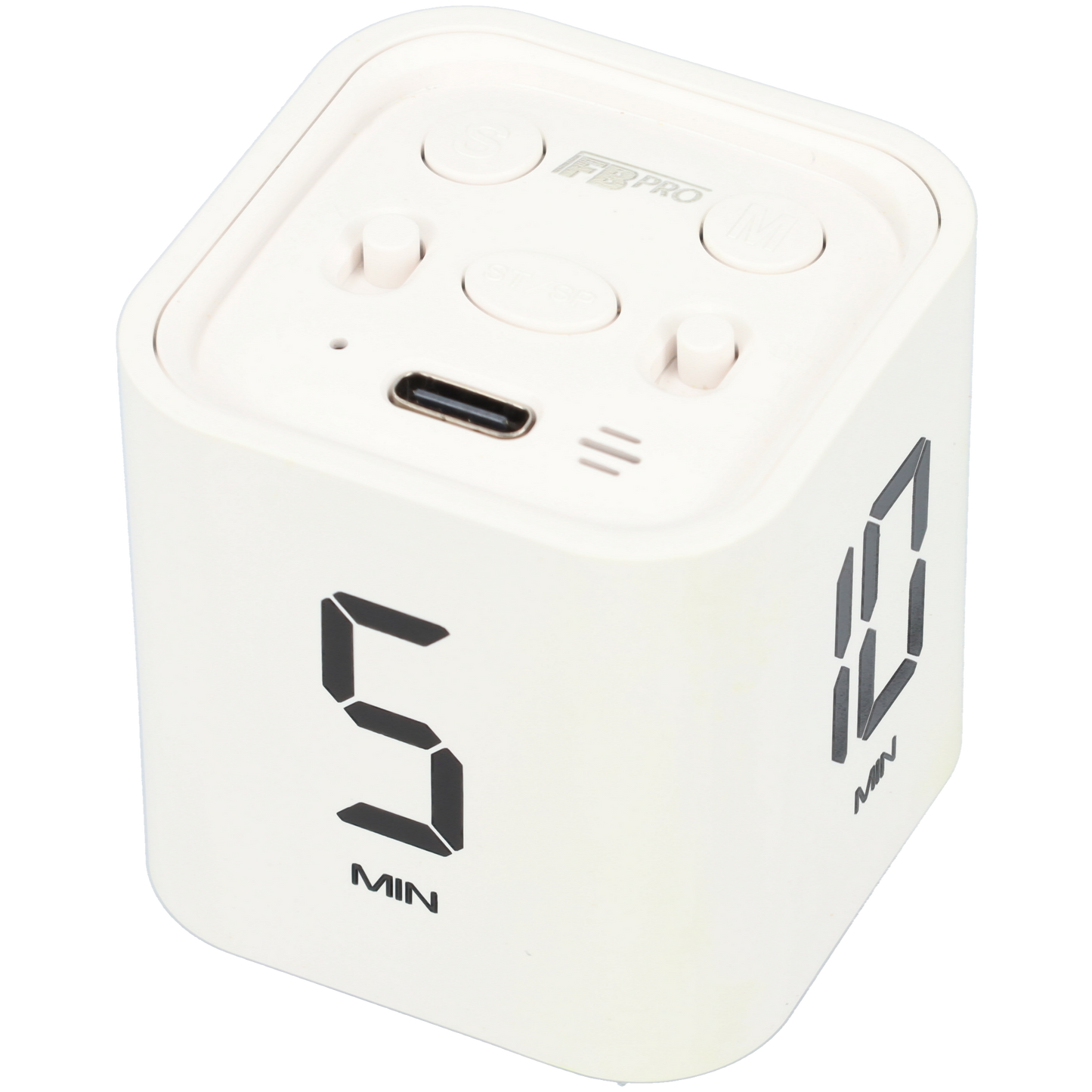 Kleine digitale Timer - Elektrische kookwekker - Stopwatch met alarm - Witte mini timer