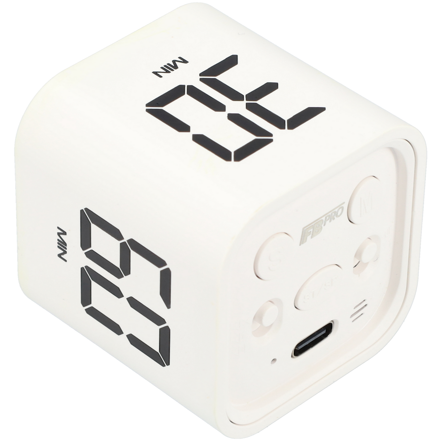 Kleine digitale Timer - Elektrische kookwekker - Stopwatch met alarm - Witte mini timer