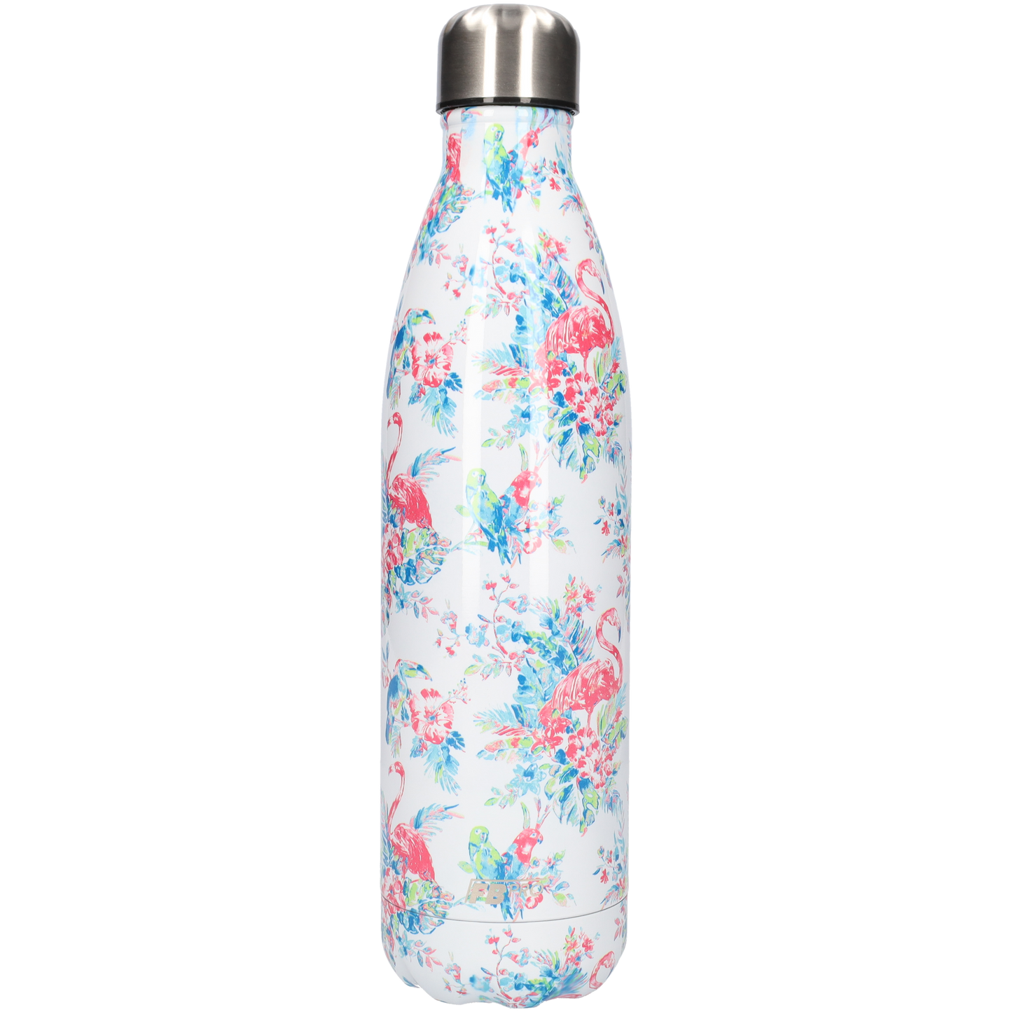 FBFS172 Thermosfles, Drinkfles, Waterfles - 750 ml - Dubbelwandig - met Flamingo Patroon