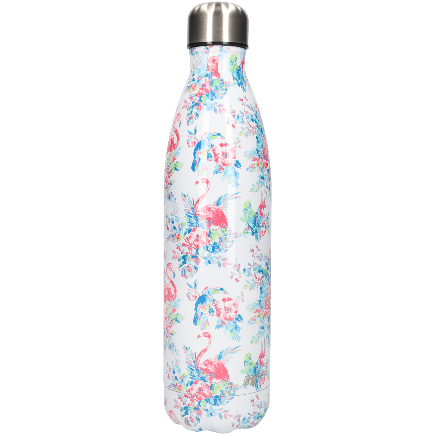 FBFS172 Thermosfles, Drinkfles, Waterfles - 750 ml - Dubbelwandig - met Flamingo Patroon
